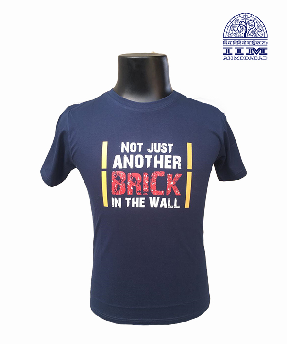 Round Neck Not Just Another Brick Navy Blue